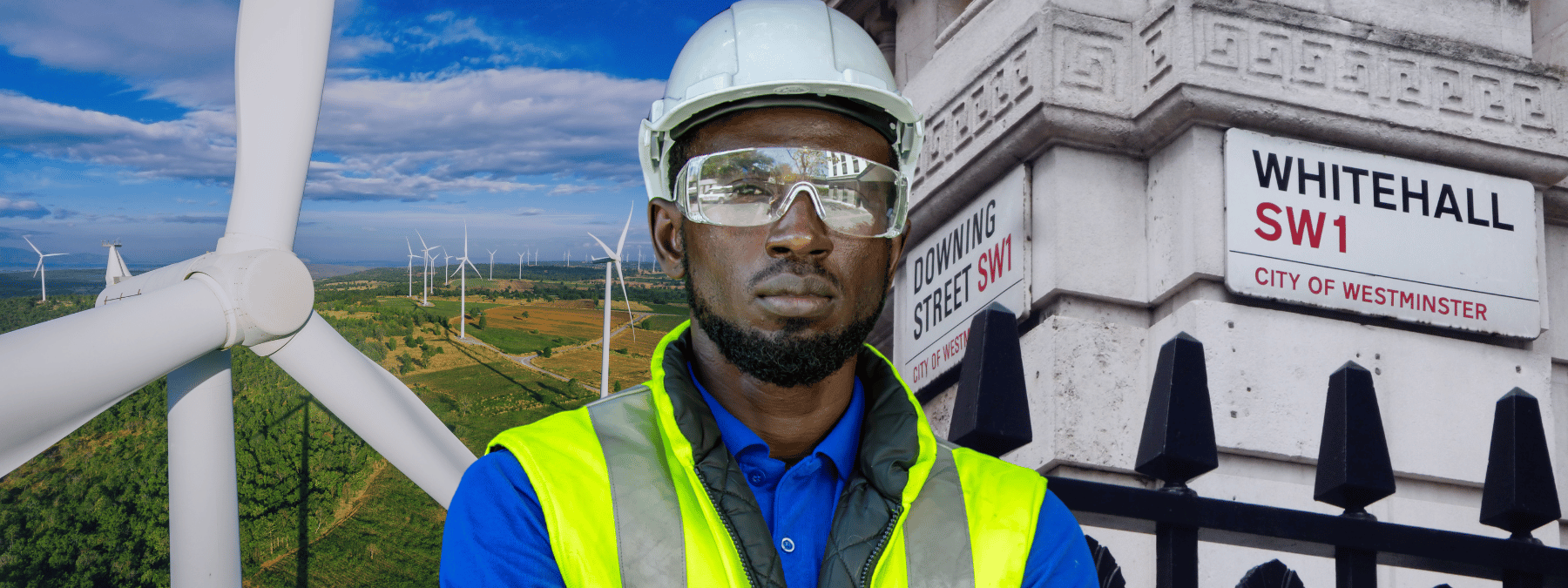 Man wearing PPE