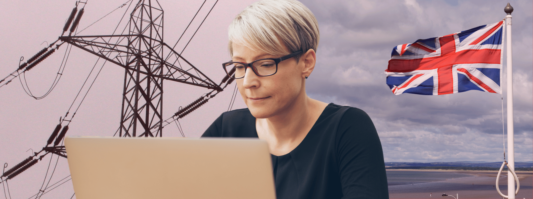 Woman using laptop