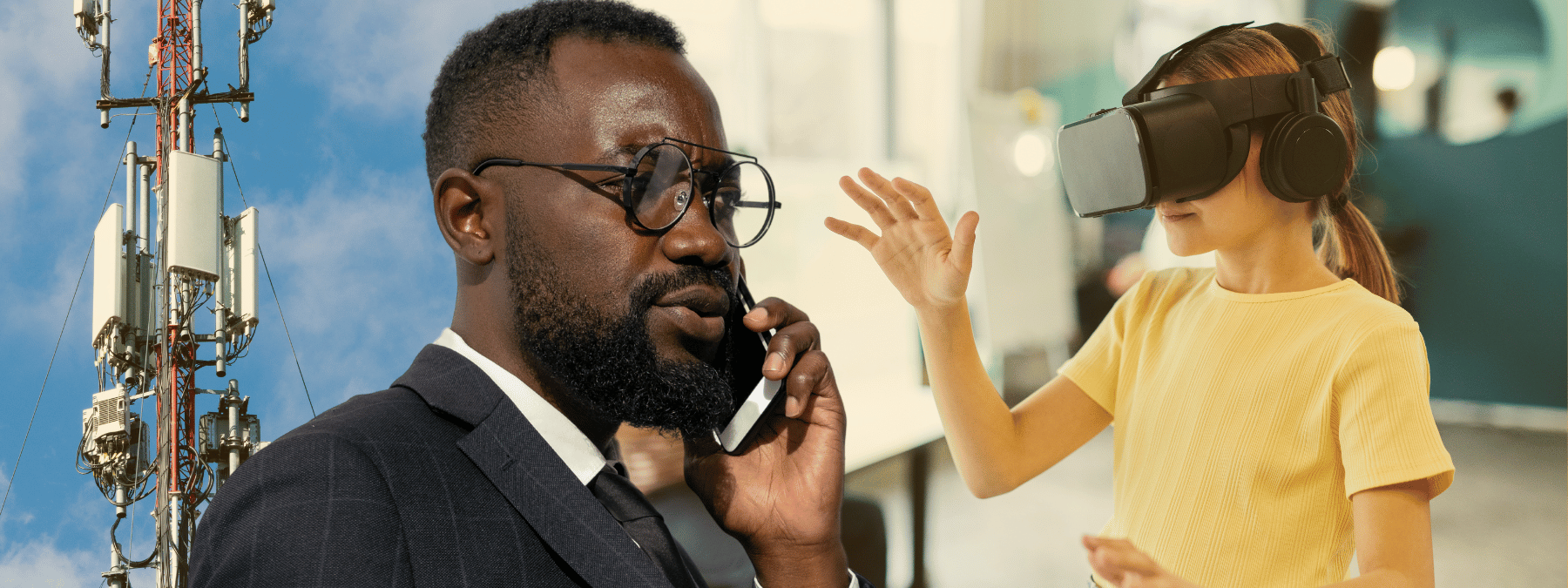 Man in suit speaking on mobile