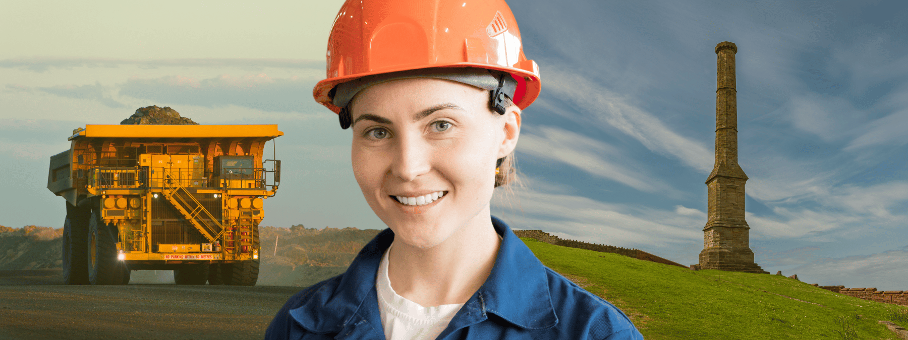 Woman in hard hat