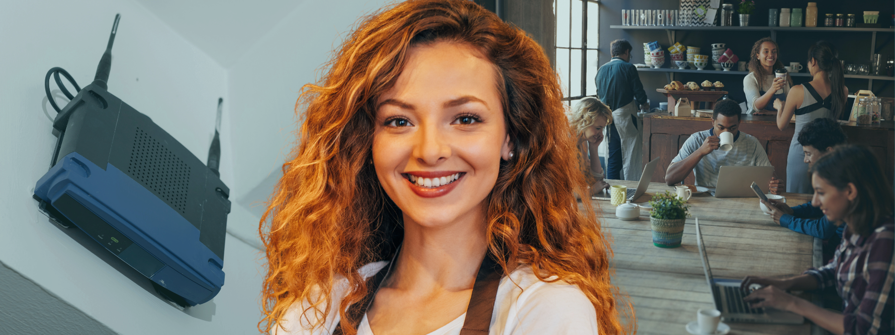 Barista smiling