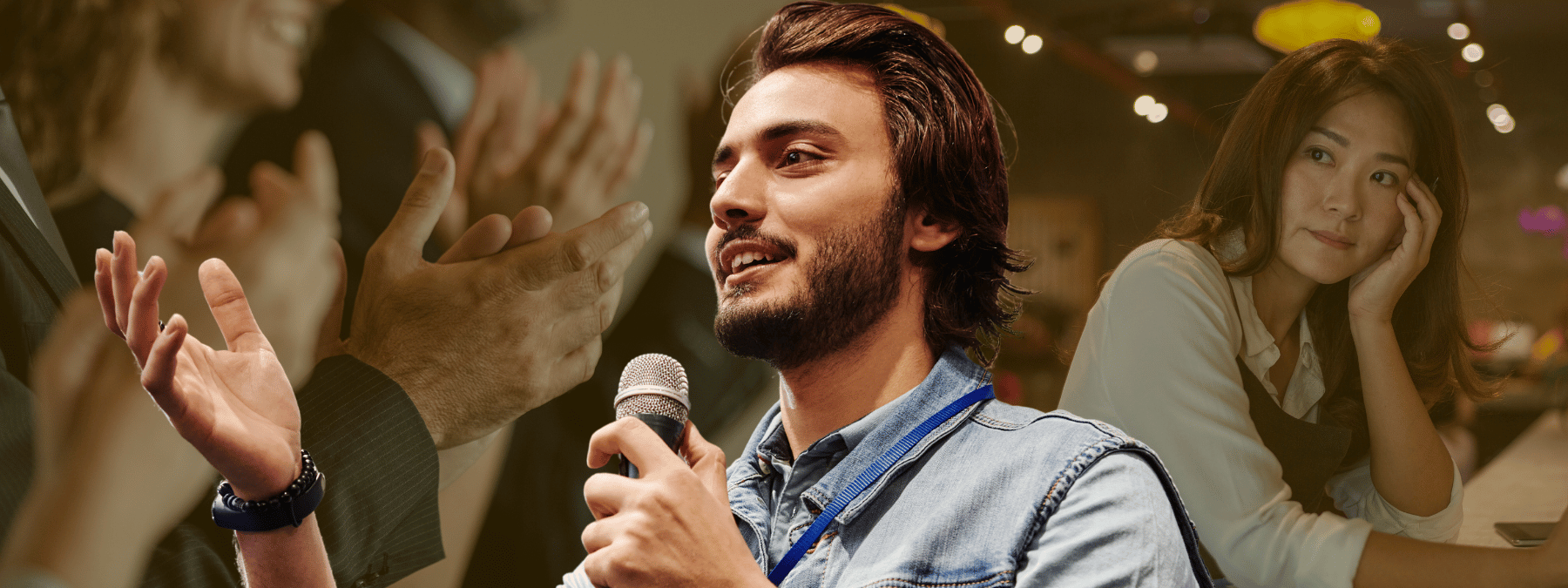 Man giving a speech