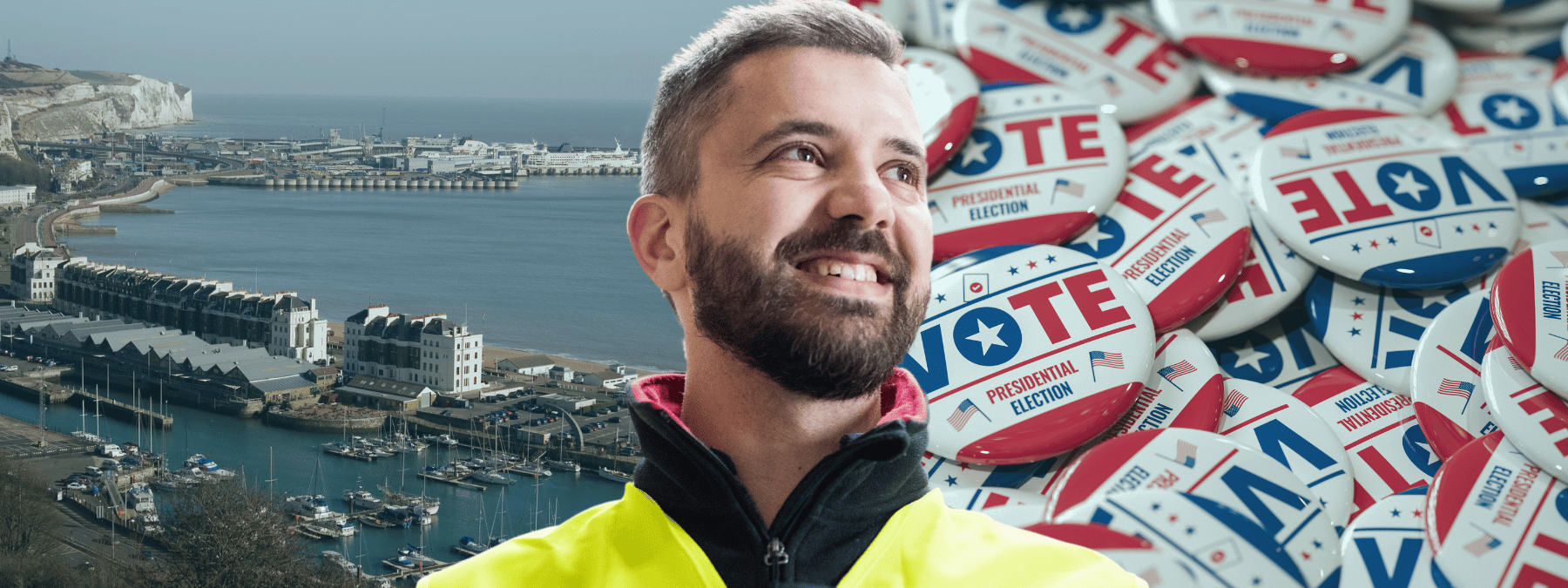 Man in high vis vest